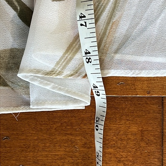 White House Black Market White Floral Print Tiered Bohemian Column Dress Medium - Picture 13 of 16